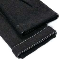 Leather Piping Touch - black (schwarz)