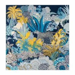 Leopard Camouflage 106x106 - multi blue (blau)