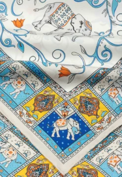 Lucky Elephant 53x53 - multi blue (blau)