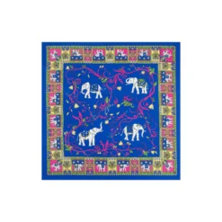 Lucky Elephant 53x53 - multi royal (blau)