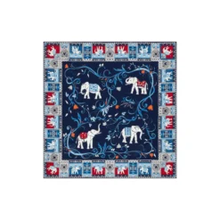 Lucky Elephant 53x53 - navy/red (blau)