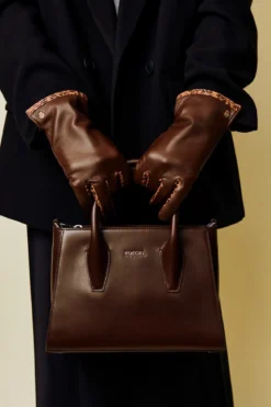 Mathilde Handtasche small plain - bark (braun)