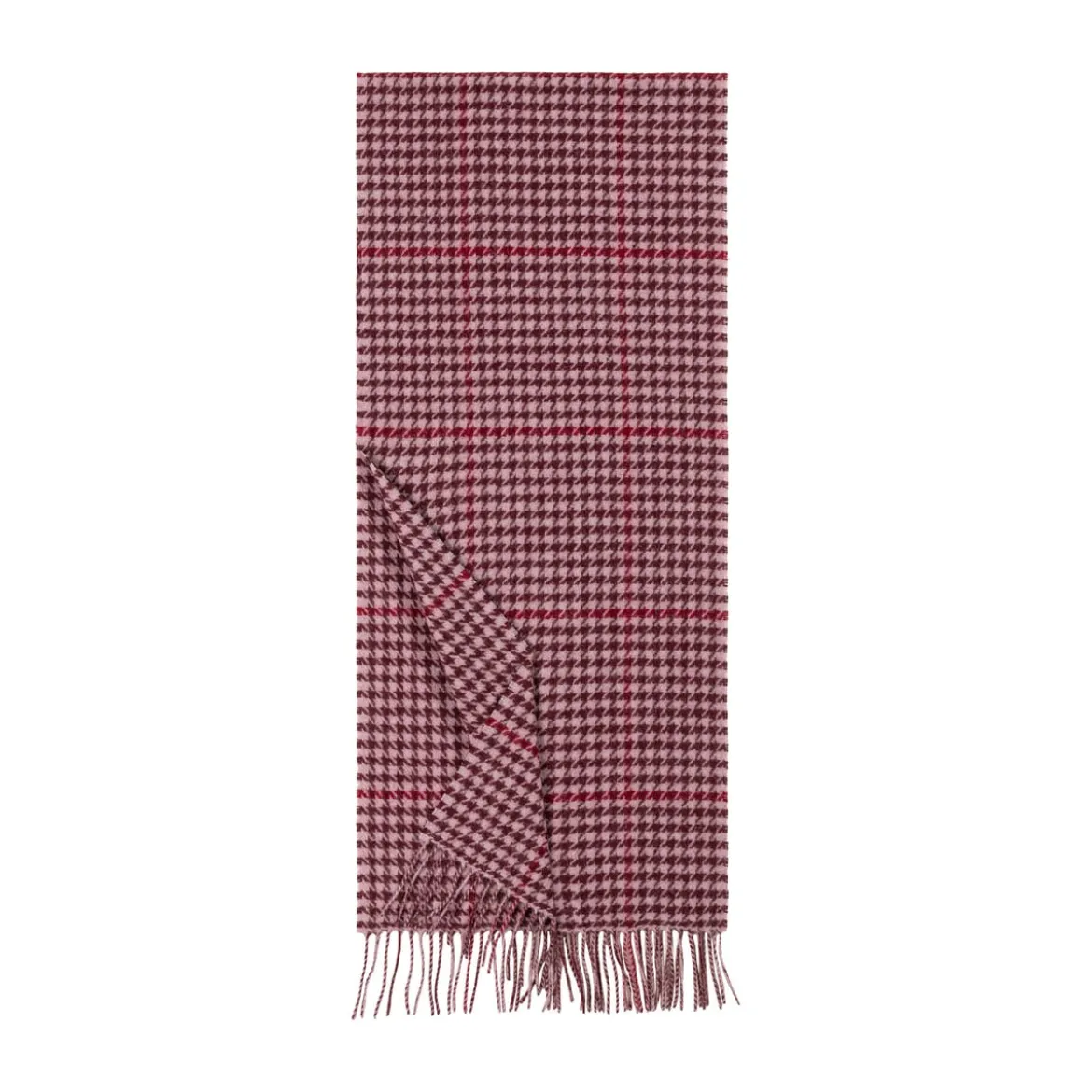 Modern Check Women 35x166 - mulberry (rot)