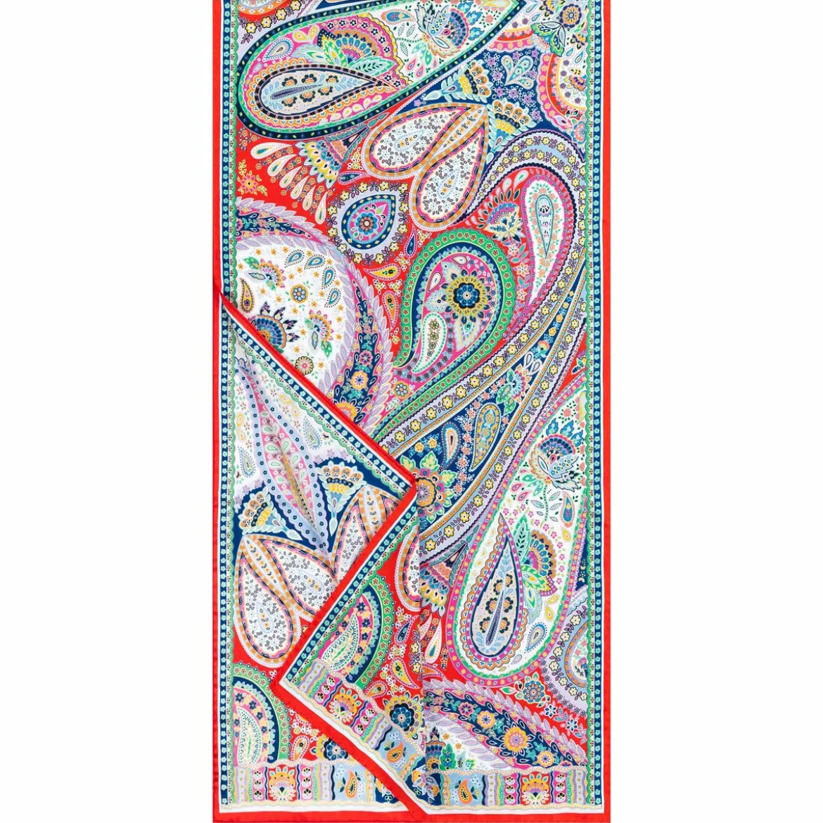 Paisley Festival 45x180 - multi red (rot)