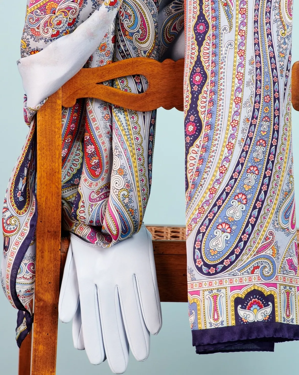 Paisley Reverie 70x180 - multi blue (blau)