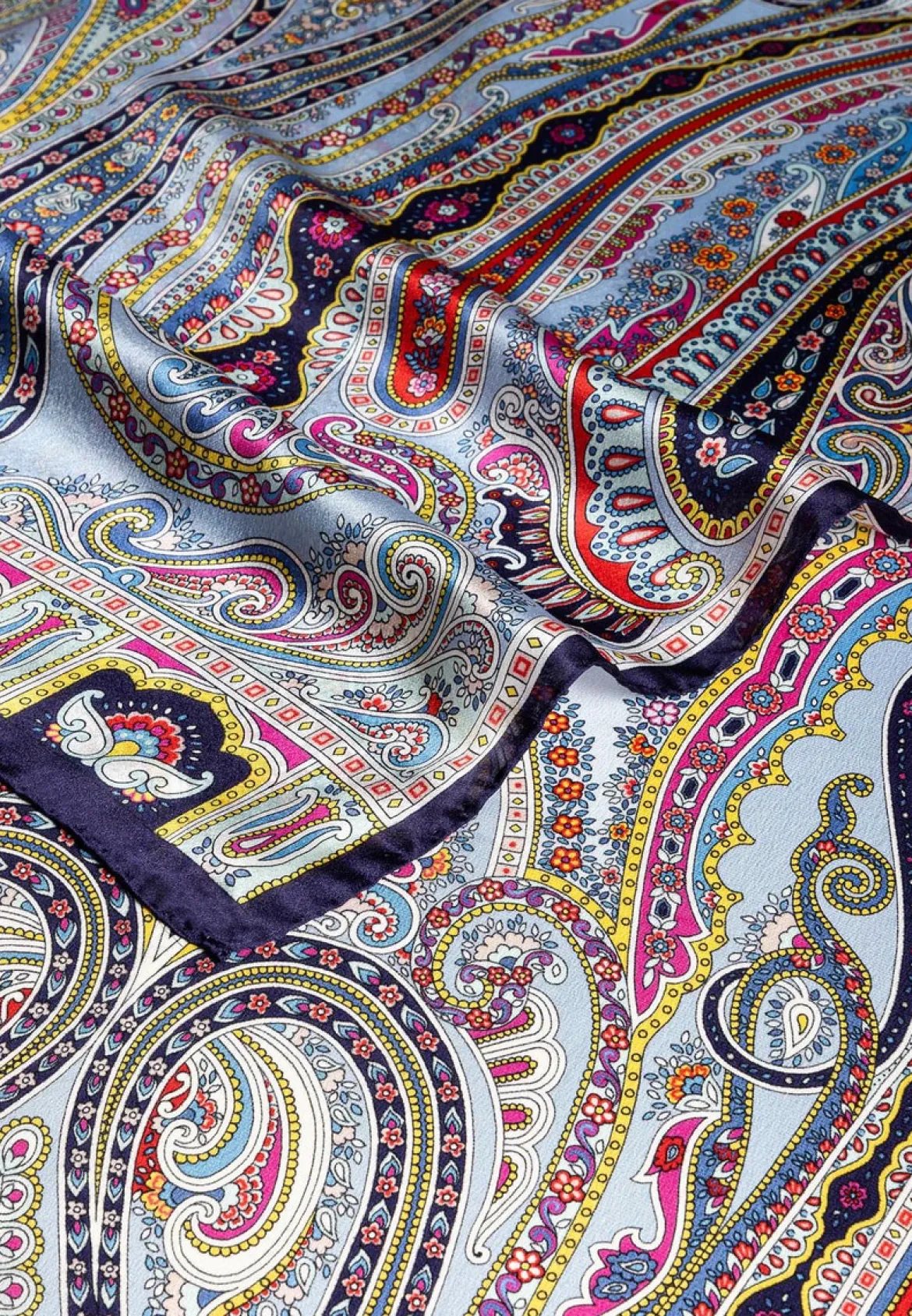 Paisley Reverie 70x180 - multi blue (blau)