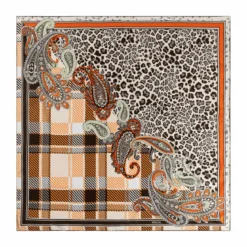 Patchwork Leo 100x100 - multi honey (rot)