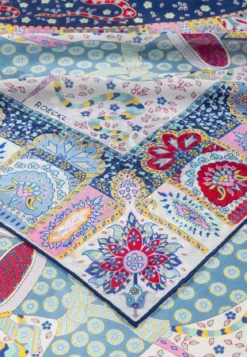 Persisches Horoskop 140x140 - multi blue (blau)