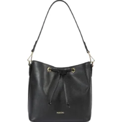 Pitti Saffiano shoulder bag medium - black (schwarz)