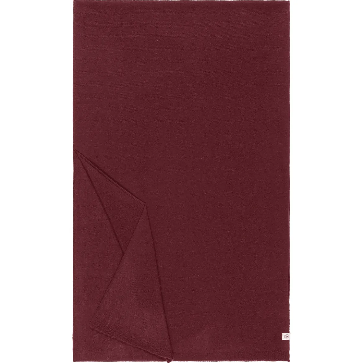 Pure Cashmere Plaid 60x190 - mulberry (rot)
