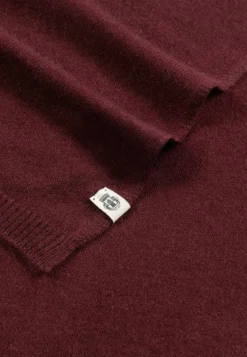 Pure Cashmere Plaid 60x190 - mulberry (rot)