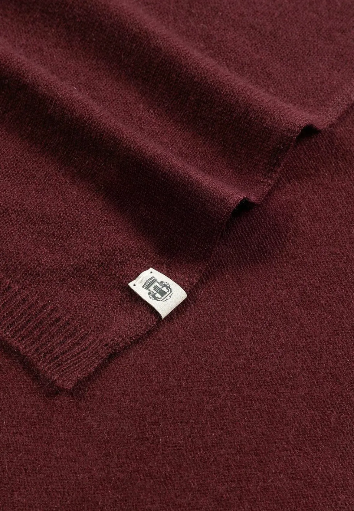 Pure Cashmere Plaid 60x190 - mulberry (rot)