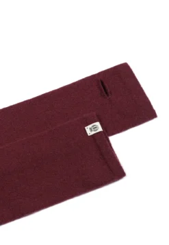 Pure Cashmere Stulpe - mulberry (rot)