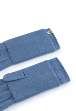 Pure Cashmere Stulpenhandschuhe - dove (blau)