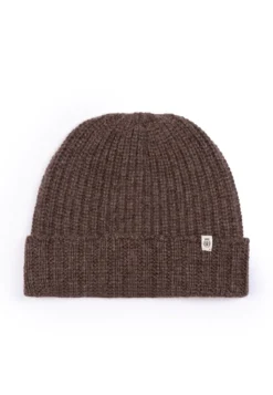 Pure Cashmere Umschlagmuetze - coffee (braun)