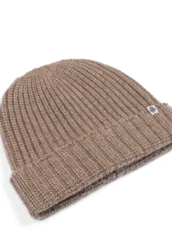 Pure Cashmere Umschlagmuetze - taupe (beige)
