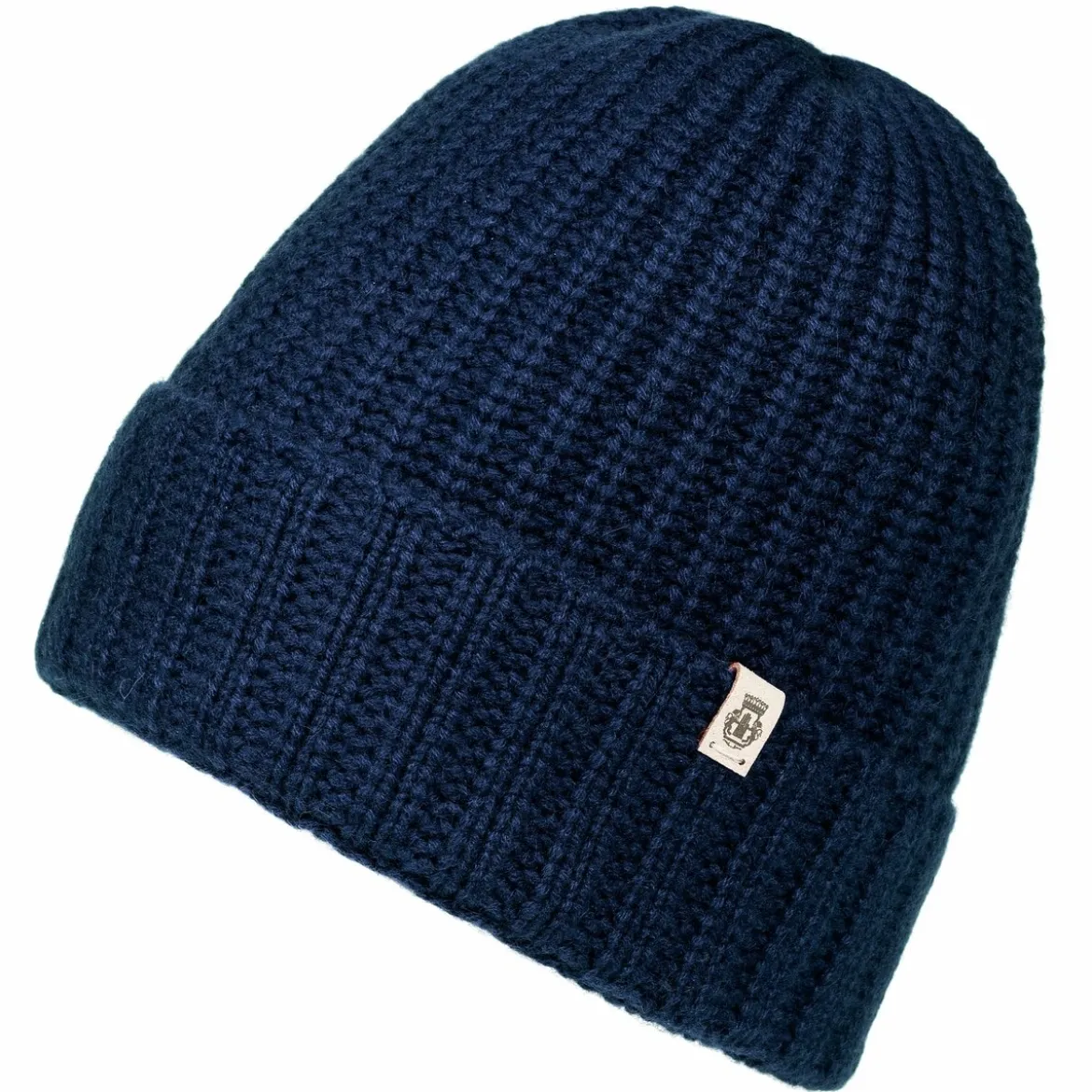 Pure Cashmere Umschlagmuetze - navy (blau)
