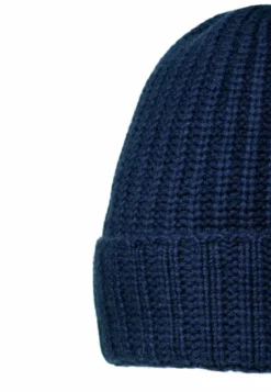 Pure Cashmere Umschlagmuetze - navy (blau)