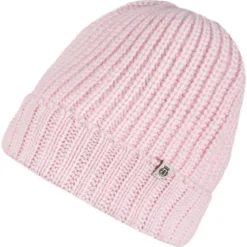 Pure Cashmere Umschlagmuetze - blossom (rosa)