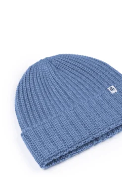 Pure Cashmere Umschlagmuetze - dove (blau)