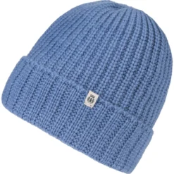 Pure Cashmere Umschlagmuetze - dove (blau)