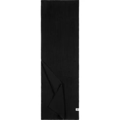Pure Merino Schal 27x180 - black (schwarz)
