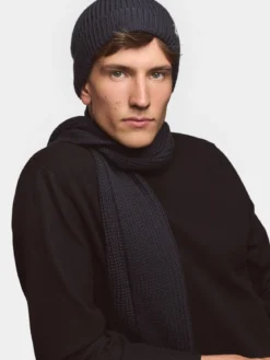Pure Merino Schal 27x180 - navy (blau)