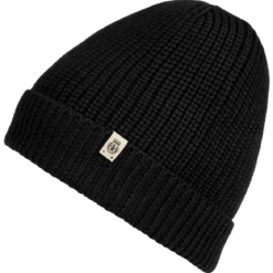 Pure Merino Umschlagmuetze - black (schwarz)