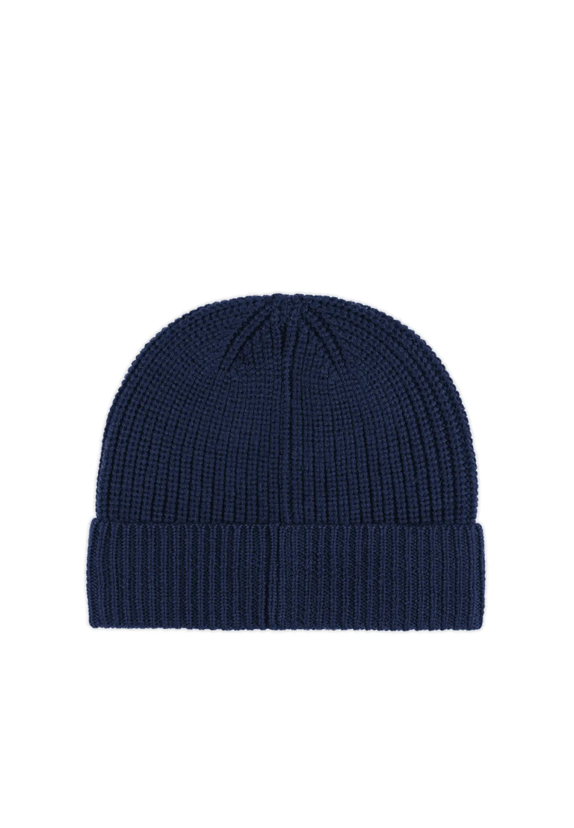 Pure Merino Umschlagmuetze - navy (blau)