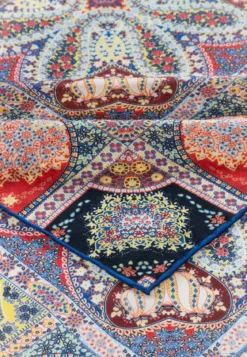 Secret Garden 140x140 - navy/red (blau)