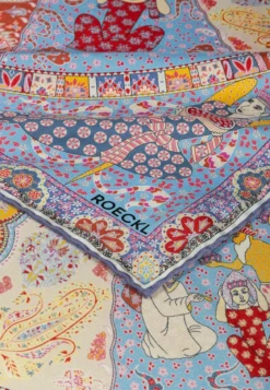 Small Horoscope 70x70 - multi ciel (blau)
