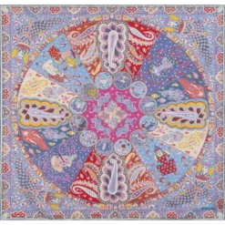 Small Horoscope 70x70 - multi ciel (blau)