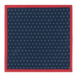 Tie Flower 33x33 - navy/red (blau)
