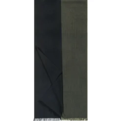 Two-Tone Wool 40x180 - olive/navy (blau)
