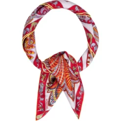 Vibrant Paisley 90x90 - multi cherry (rot)