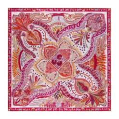 Vibrant Paisley 90x90 - multi cherry (rot)