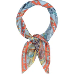 Vibrant Paisley 90x90 - multi ciel (blau)