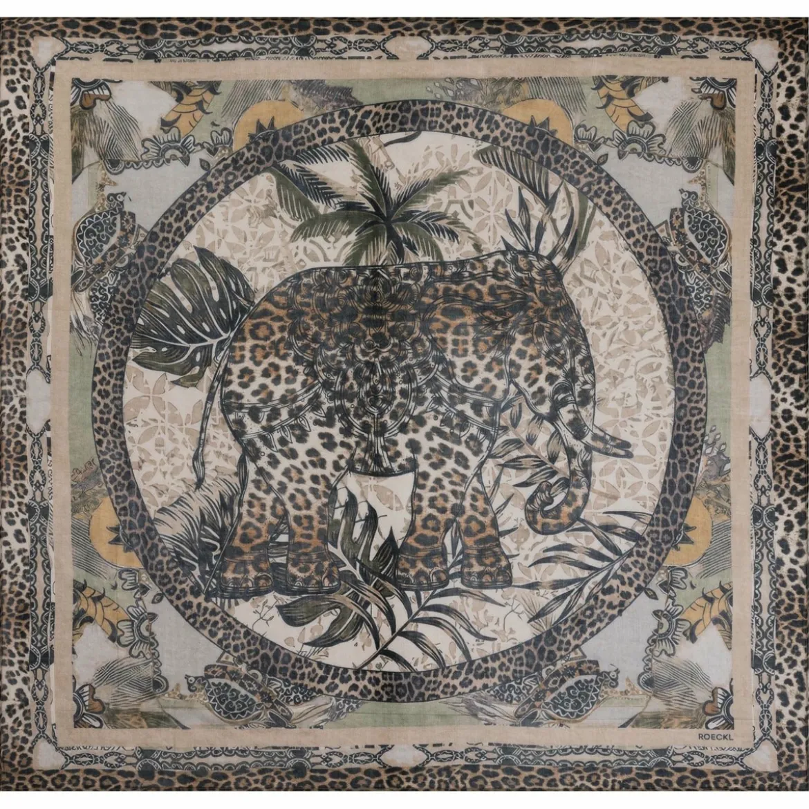 Wild Elephant 140x140 - multi cashmere (beige)