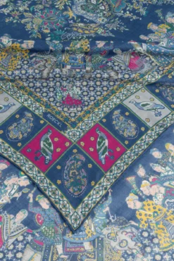 Winter Caravane 140x140 - multi navy (blau)