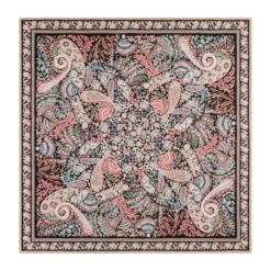 Wool Feather 90x90 - multi black (schwarz)