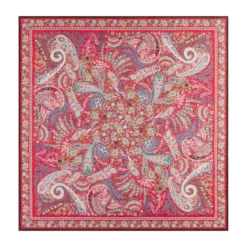 Wool Feather 90x90 - multi scarlet (rot)