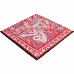 Wool Feather 90x90 - multi scarlet (rot)